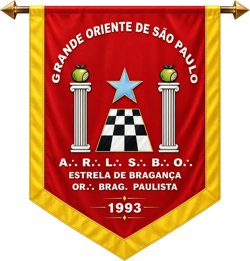 Estandarte da Augusta e Respeitável Loja Simbólica Estrela de Bragança n° 3375, Grande Oriente de São Paulo